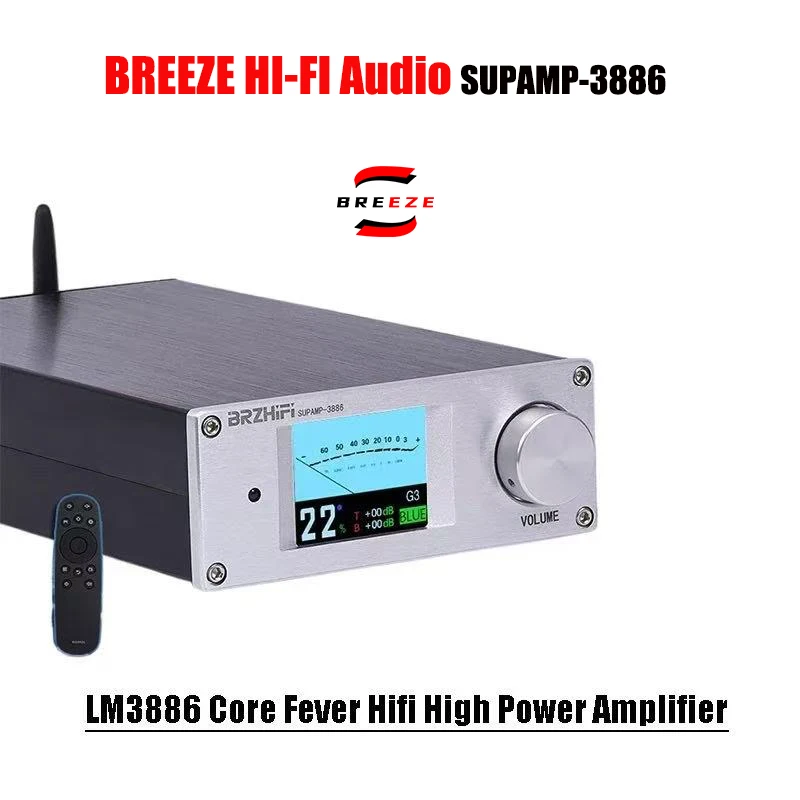 BREEZE 2025 Latest Version Classic Design US National Half LM3886 Core Fever HiFi High Power Bluetooth 5.3 Amplifier
BREEZE 2025 Latest Version Classic Design US National Half LM3886 Core Fever HiFi High Power Bluetooth 5.3 Amplifier