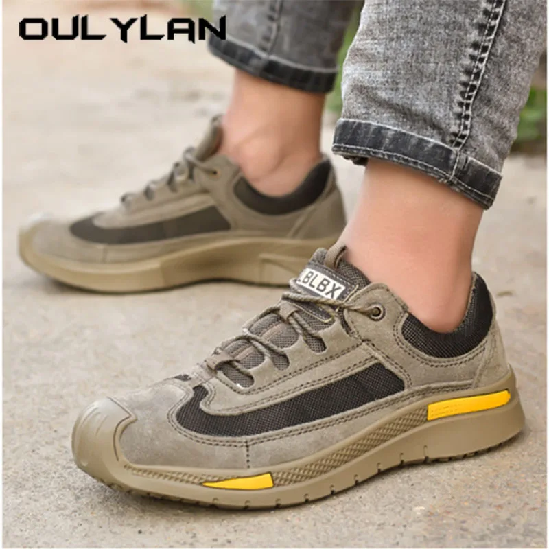 Thicken The Sole Men's Protective Shoe Anti Puncture Welding Shoes Rubber Outsole Workshoe Breathable Suede Leather Shoe
Thicken The Sole Men's Protective Shoe Anti Puncture Welding Shoes Rubber Outsole Workshoe Breathable Suede Leather Shoe