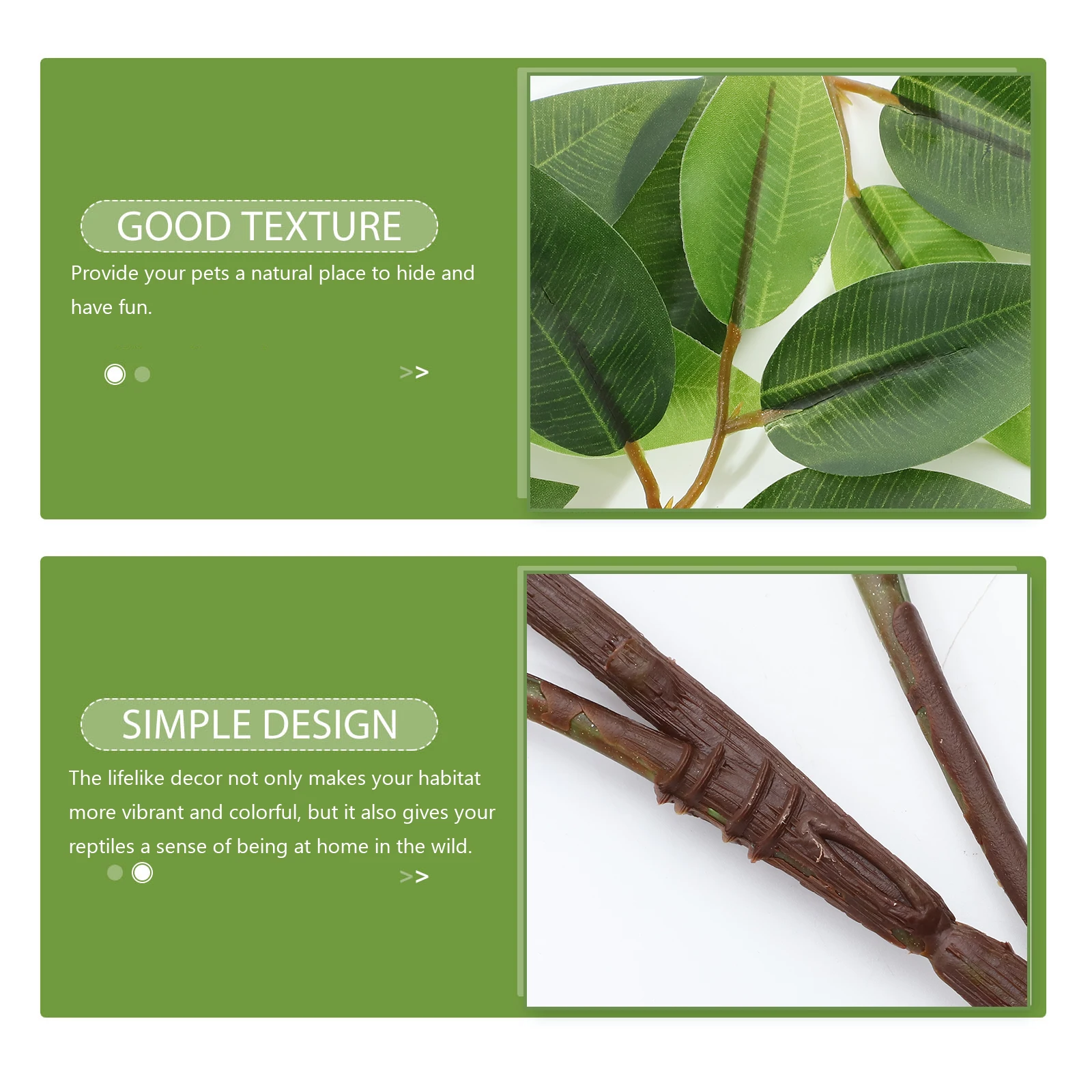 12Inch Artificial Leaves Reptile Habitat Simulation Plants Terrarium Decor Fake Rattan For Lizards Snakes Tree Frogs
12Inch Artificial Leaves Reptile Habitat Simulation Plants Terrarium Decor Fake Rattan For Lizards Snakes Tree Frogs