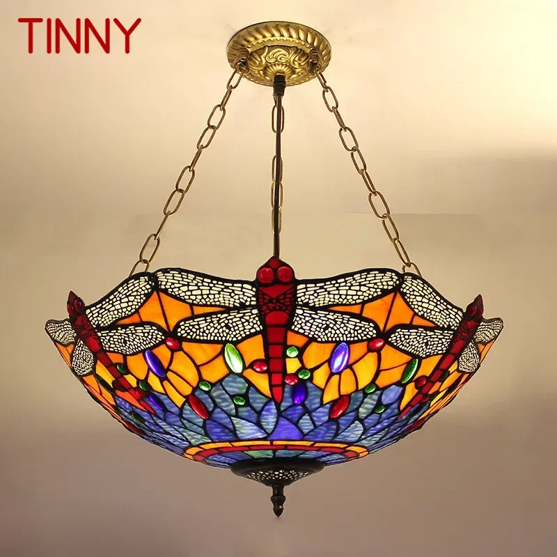 Подвесной светильник TINNY Тиффани, светодиодный ретро-крестительный светильник для гостиной, ресторана, спальни, виллы, коридора отеля, цветная стеклянная люстра
Подвесной светильник TINNY Тиффани, светодиодный ретро-крестительный светильник для гостиной, ресторана, спальни, виллы, коридора отеля, цветная стеклянная люстра
