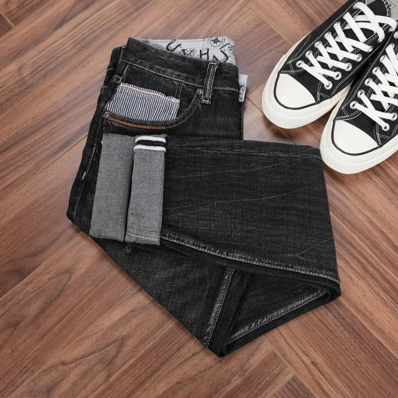New autumn men's black and gray jeans, slightly stretchy, slim fit, straight cut, dark color, versatile men's pants, comfortable
New autumn men's black and gray jeans, slightly stretchy, slim fit, straight cut, dark color, versatile men's pants, comfortable