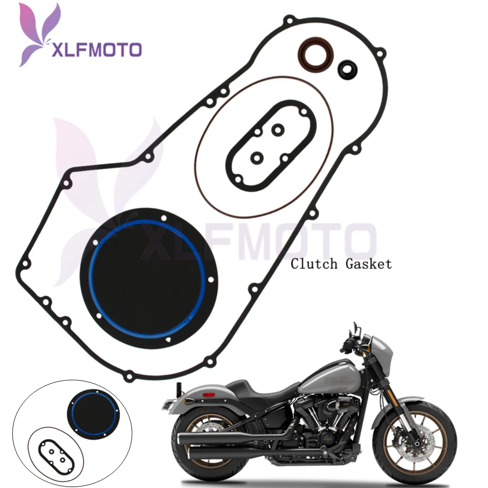 Clutch Primary Cover Gasket Seal Kit for Harley-Davidson Softail Dyna 1994-2005 All Model
Clutch Primary Cover Gasket Seal Kit for Harley-Davidson Softail Dyna 1994-2005 All Model