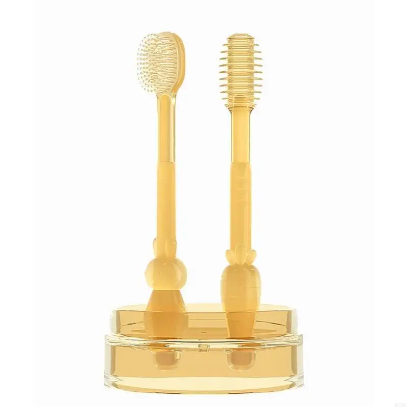 97BE Baby Soft Bristle Toothbrush Silicone Tongue Brush Coating Cleaner Infant Toddler Care Toothbrush Training Teeth Brush
97BE Baby Soft Bristle Toothbrush Silicone Tongue Brush Coating Cleaner Infant Toddler Care Toothbrush Training Teeth Brush