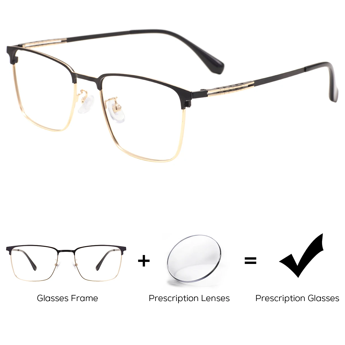 Men Metal Square Prescription Glasses Multifocal Progressive Photochromic Full Rim Eyeglasses Anti blue Light Optical Lenses
Men Metal Square Prescription Glasses Multifocal Progressive Photochromic Full Rim Eyeglasses Anti blue Light Optical Lenses