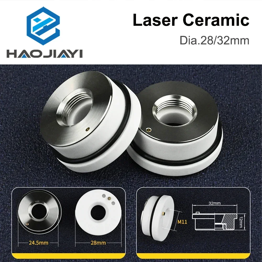 Laser Ceramic Holder Ring 28/32mm for Precitec Raytools WSX Fiber Head Parts KT CON Procutter Lightcutter
Laser Ceramic Holder Ring 28/32mm for Precitec Raytools WSX Fiber Head Parts KT CON Procutter Lightcutter