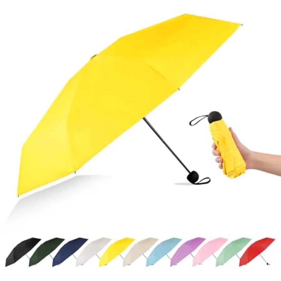 Mini Travel Umbrella Compact Small Size, UV Protection for Sun and Rain, Lightweight Folding, Wind Resistant, Small Backpack Pu
Mini Travel Umbrella Compact Small Size, UV Protection for Sun and Rain, Lightweight Folding, Wind Resistant, Small Backpack Pu