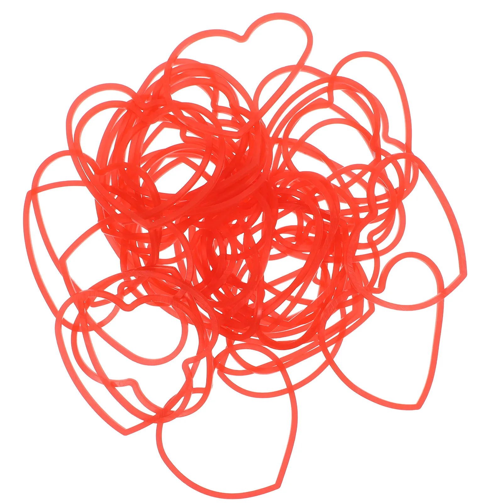 50Pcs Funny Heart Shaped Trick Rubber Bands Magician Elastic Band Props for Stage Performance Party Gathering Gimmick
50Pcs Funny Heart Shaped Trick Rubber Bands Magician Elastic Band Props for Stage Performance Party Gathering Gimmick