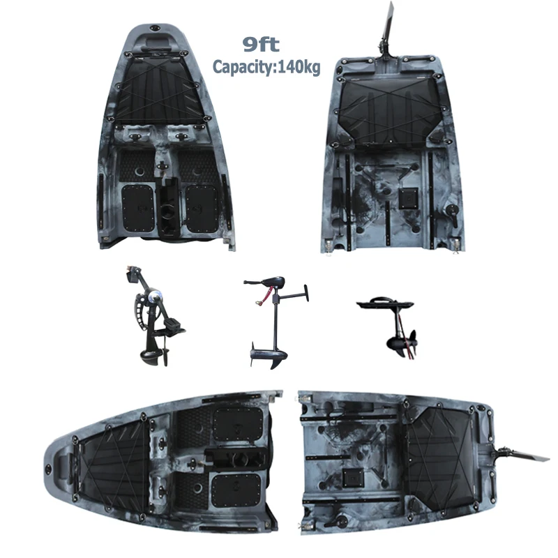 9 ft Propeller Pedal Drive Kayak Modular Solo Single Seat Sea Canoe for Fishing HDPE Boat Motorized Kajak with Electric Motor
9 ft Propeller Pedal Drive Kayak Modular Solo Single Seat Sea Canoe for Fishing HDPE Boat Motorized Kajak with Electric Motor