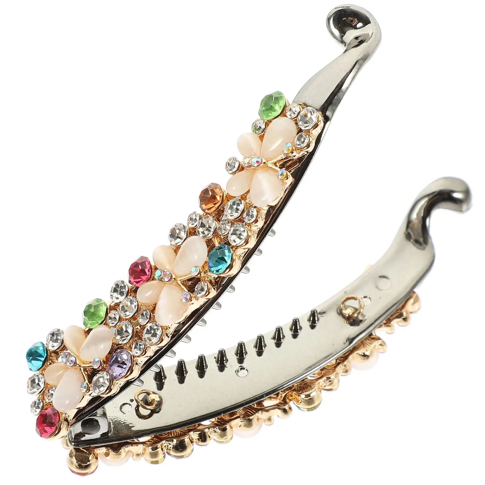 Rhinestone Banana Clip Hair Accessories Women White Color Sturdy Material Lightweight Compact Size Various Hairstyles Daily
Rhinestone Banana Clip Hair Accessories Women White Color Sturdy Material Lightweight Compact Size Various Hairstyles Daily