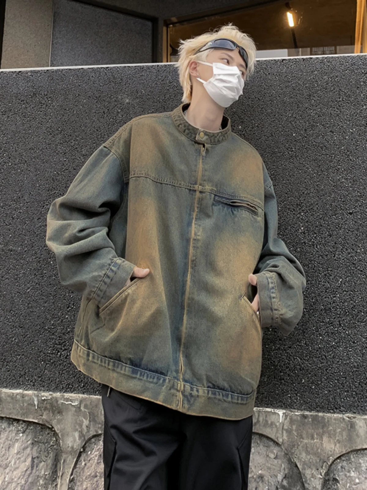 Waed Denim Jaet Men's Spring Autumn Loose Casual Sle American Retro Street Faion Loose Fit Youth ular Outerwear
Waed Denim Jaet Men's Spring Autumn Loose Casual Sle American Retro Street Faion Loose Fit Youth ular Outerwear