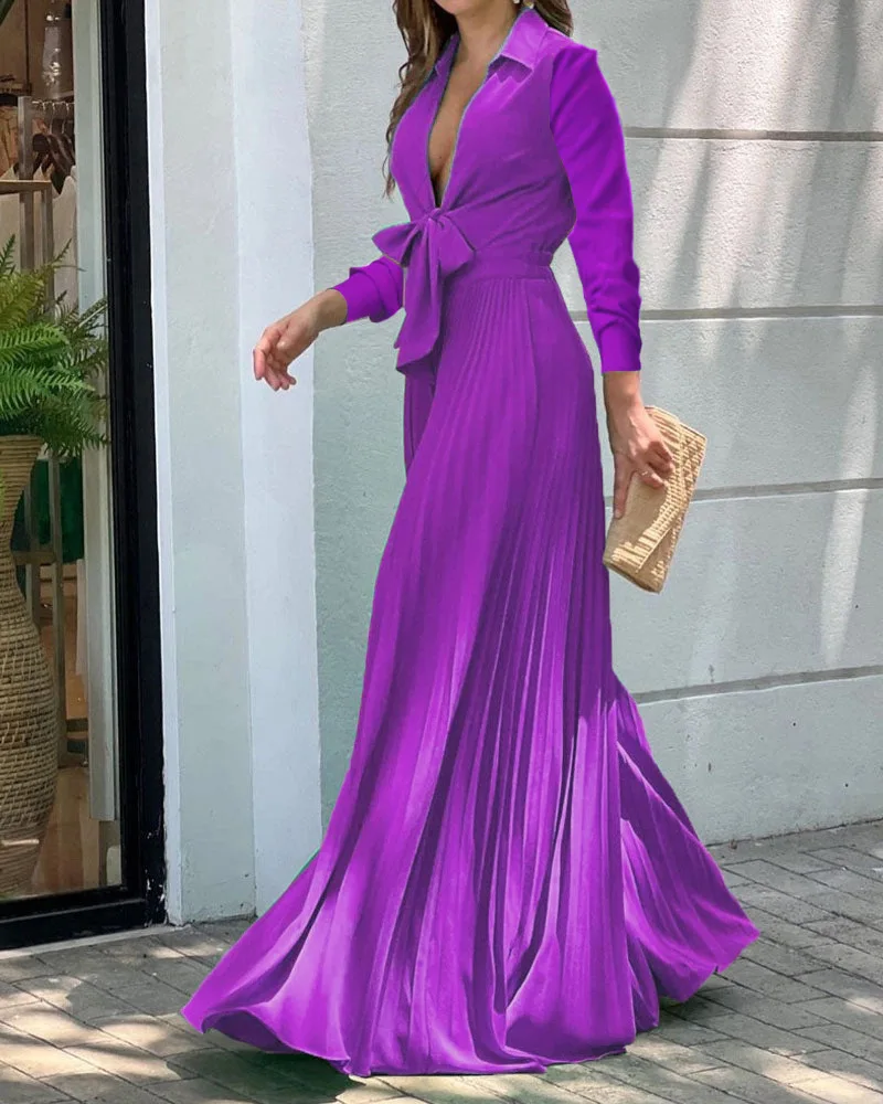 Women's Clothing 2022 Autumn New Fashion V-neck Long-sleeved Lapel Top Loose Wide-leg Jumpsuit for Women
Women's Clothing 2022 Autumn New Fashion V-neck Long-sleeved Lapel Top Loose Wide-leg Jumpsuit for Women