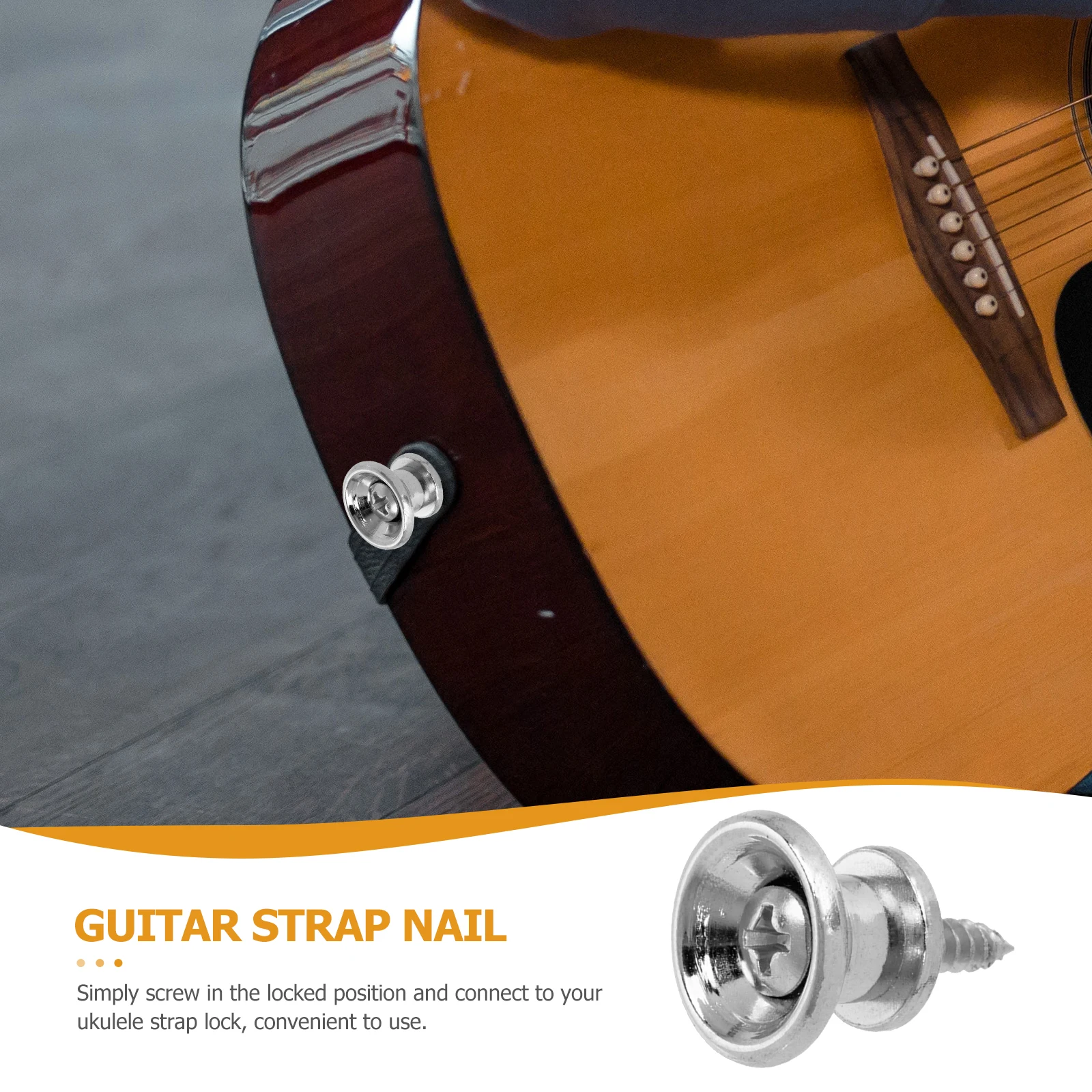 15 Pcs Guitar Strap Studs Metal Buttons Non Slip Durable Replacement Parts For Acoustic Electric Bass Ukulele Tail Nails Easy
15 Pcs Guitar Strap Studs Metal Buttons Non Slip Durable Replacement Parts For Acoustic Electric Bass Ukulele Tail Nails Easy