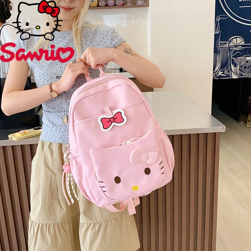 Sanrio Hello Kitty Backpack Cute Cartoon Student School Bag Leisure Backpacks Large Capacity Outdoor Travel Women's Backpack
Sanrio Hello Kitty Backpack Cute Cartoon Student School Bag Leisure Backpacks Large Capacity Outdoor Travel Women's Backpack