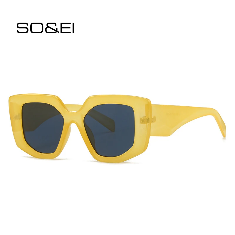 SO&EI Fashion Polygon Square Women Candy Color Sunglasses Shades UV400 Retro Trending Men Yellow Green Sun Glasses
SO&EI Fashion Polygon Square Women Candy Color Sunglasses Shades UV400 Retro Trending Men Yellow Green Sun Glasses