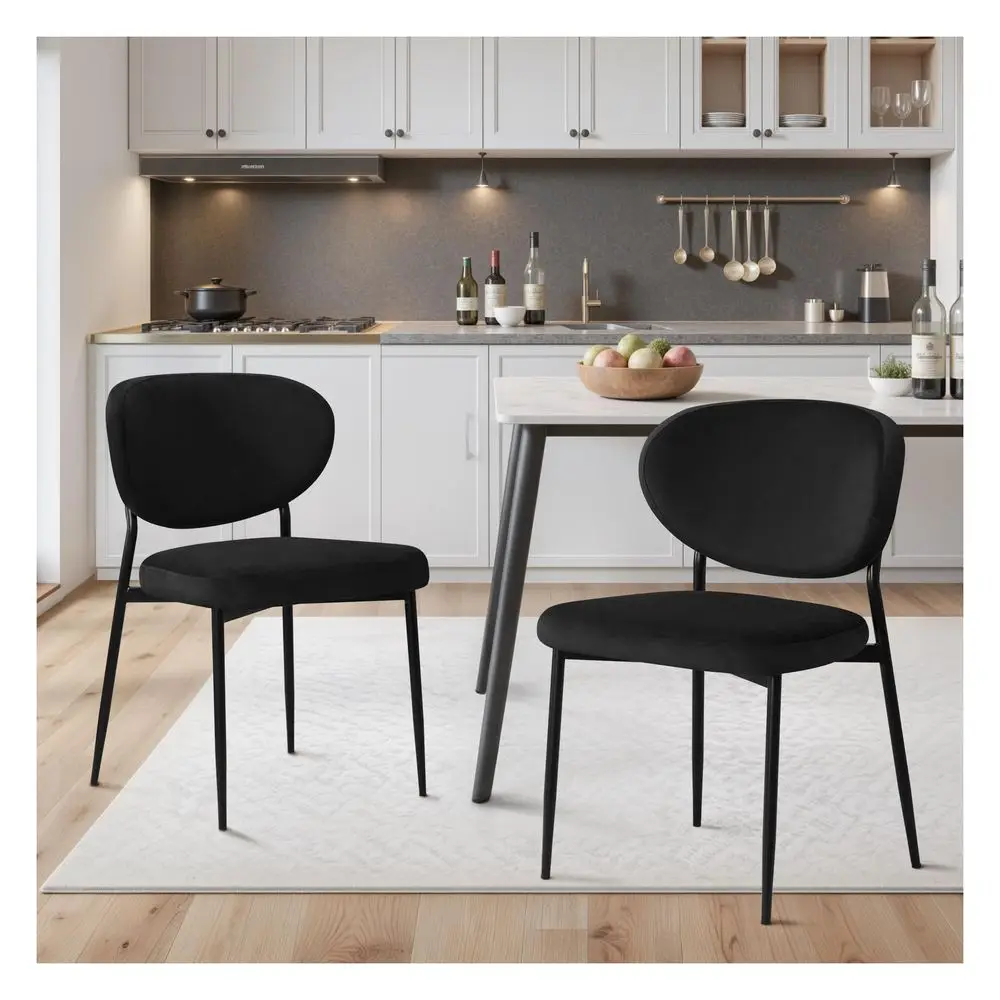 Dining Chairs Set of 2 Velvet Upholstered Dining Room Chairs Wide Seat Filled with 58D Memory Foam Modern Kitchen Chairs with C
Dining Chairs Set of 2 Velvet Upholstered Dining Room Chairs Wide Seat Filled with 58D Memory Foam Modern Kitchen Chairs with C
