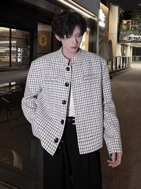 Новый китайский мужской клетчатый летный джет с подкладкой на весну и осень, элитный модный люксовый бренд из полиэстера
Новый китайский мужской клетчатый летный джет с подкладкой на весну и осень, элитный модный люксовый бренд из полиэстера