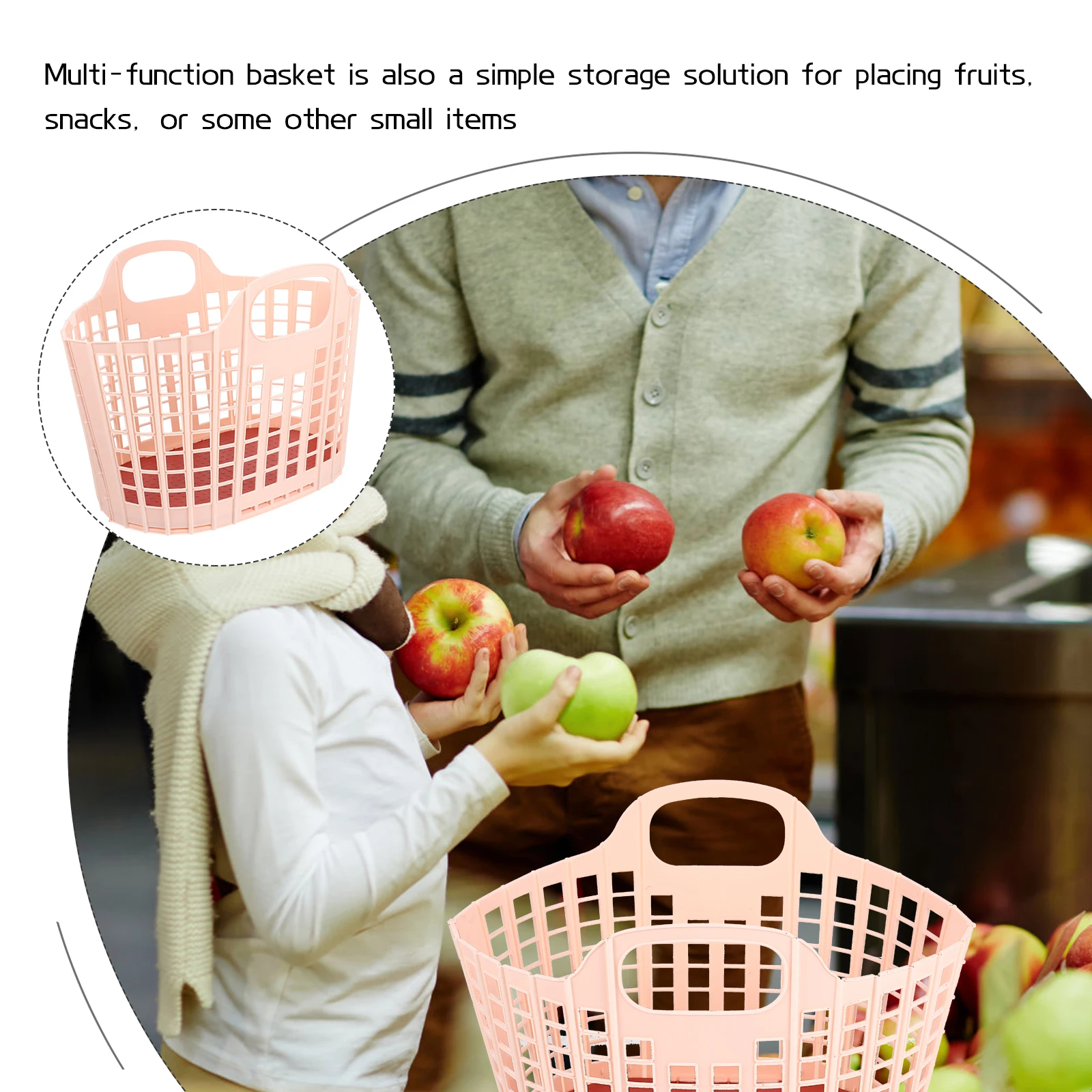 Creative Foldable Plastic Storage Basket Lightweight Chic Desktop Organizer Fruits Vegetable Basket Home Bathroom
Creative Foldable Plastic Storage Basket Lightweight Chic Desktop Organizer Fruits Vegetable Basket Home Bathroom