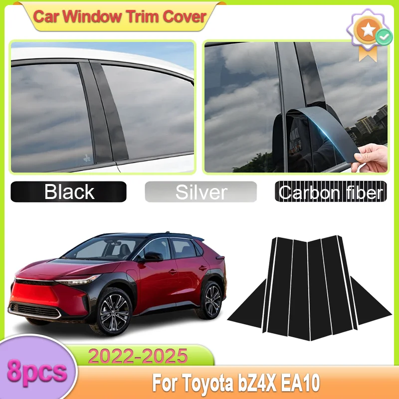For Toyota bZ4X EA10 2022-2025 2023 2024 8pcs Car Door Window Pillar Post Trim Molding Cover Column Sticker Black Car Accessorie
For Toyota bZ4X EA10 2022-2025 2023 2024 8pcs Car Door Window Pillar Post Trim Molding Cover Column Sticker Black Car Accessorie
