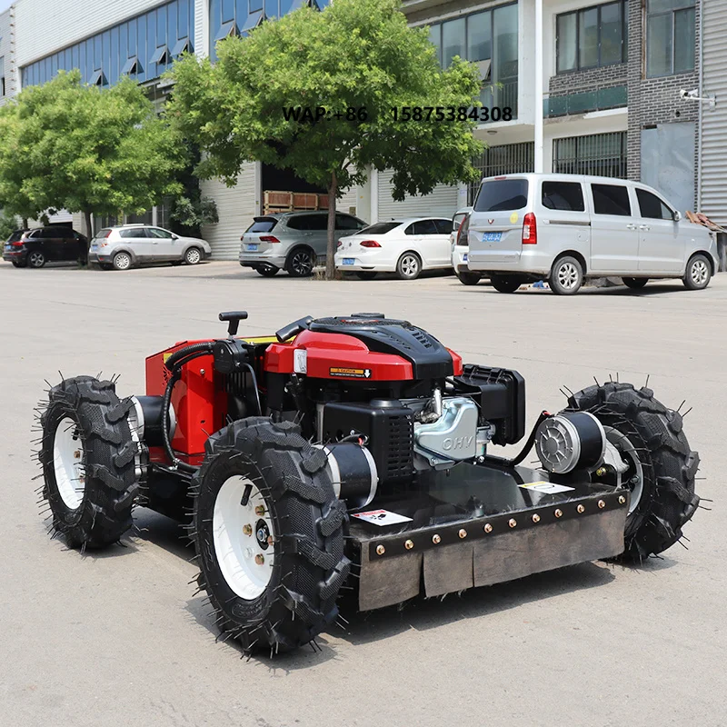 Remote Control Off-Road Tank Self-Propelled Lawn Mower 196cc Grass Cutter Machine with Grass Box
Remote Control Off-Road Tank Self-Propelled Lawn Mower 196cc Grass Cutter Machine with Grass Box
