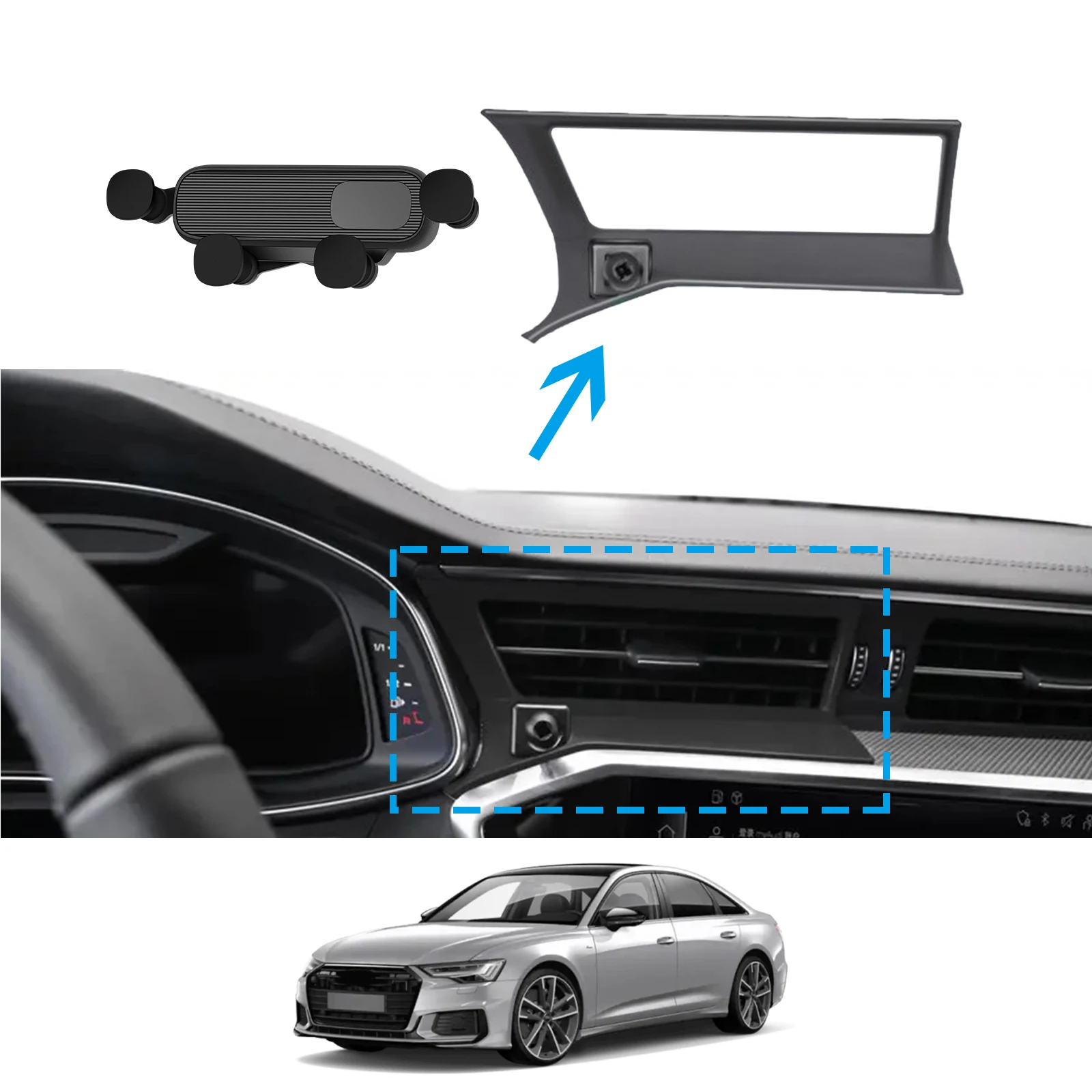 Car Phone Holder for Audi A6 RS6 S6 2019 2020 2021 2022 2023 2024 GPS Bracket Navigation Stand Auto Accessories
Car Phone Holder for Audi A6 RS6 S6 2019 2020 2021 2022 2023 2024 GPS Bracket Navigation Stand Auto Accessories