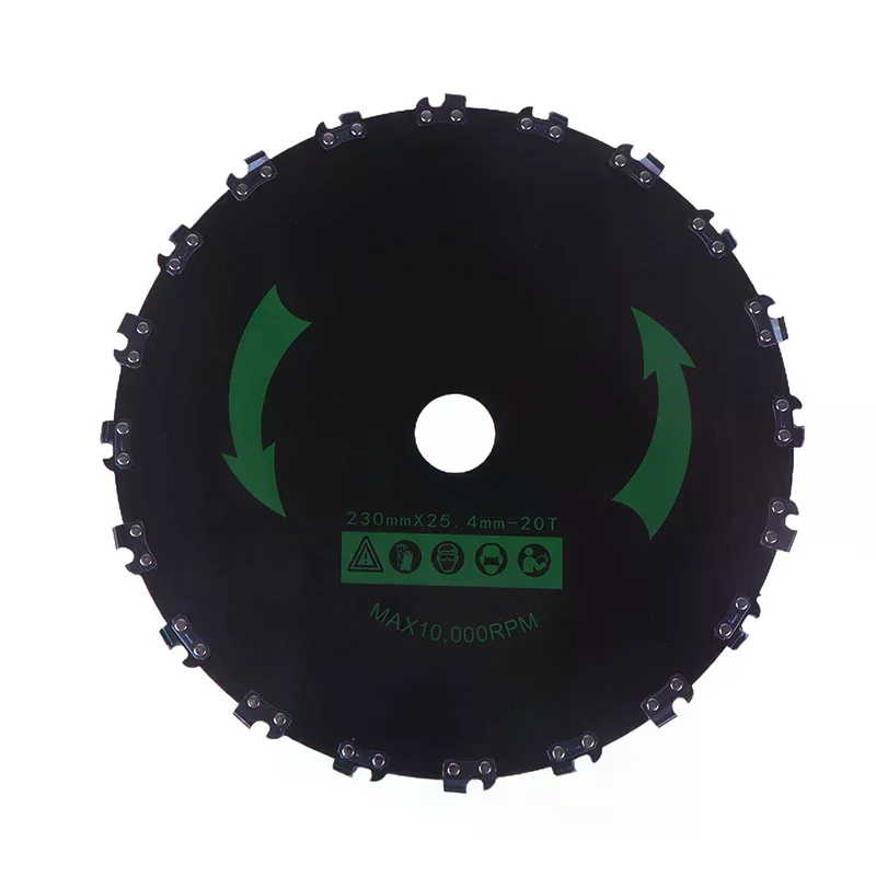 Brush Cutter Blades - Trimmer Chainsaw Tooth Saw Blade - For Trimming Trees, Cutting String, Underbrush, And More - 20 Tooth 9"
Brush Cutter Blades - Trimmer Chainsaw Tooth Saw Blade - For Trimming Trees, Cutting String, Underbrush, And More - 20 Tooth 9"