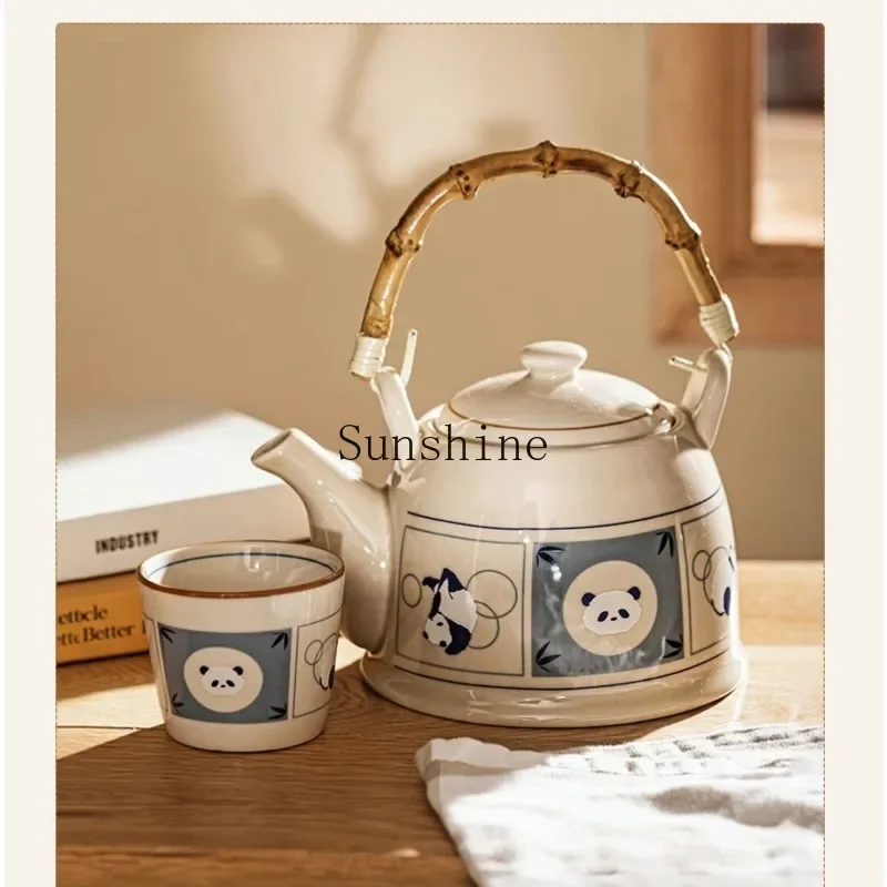 Teapot Mid-Autumn Festival gift engagement housewarming kettle teacup tea set cup set
Teapot Mid-Autumn Festival gift engagement housewarming kettle teacup tea set cup set
