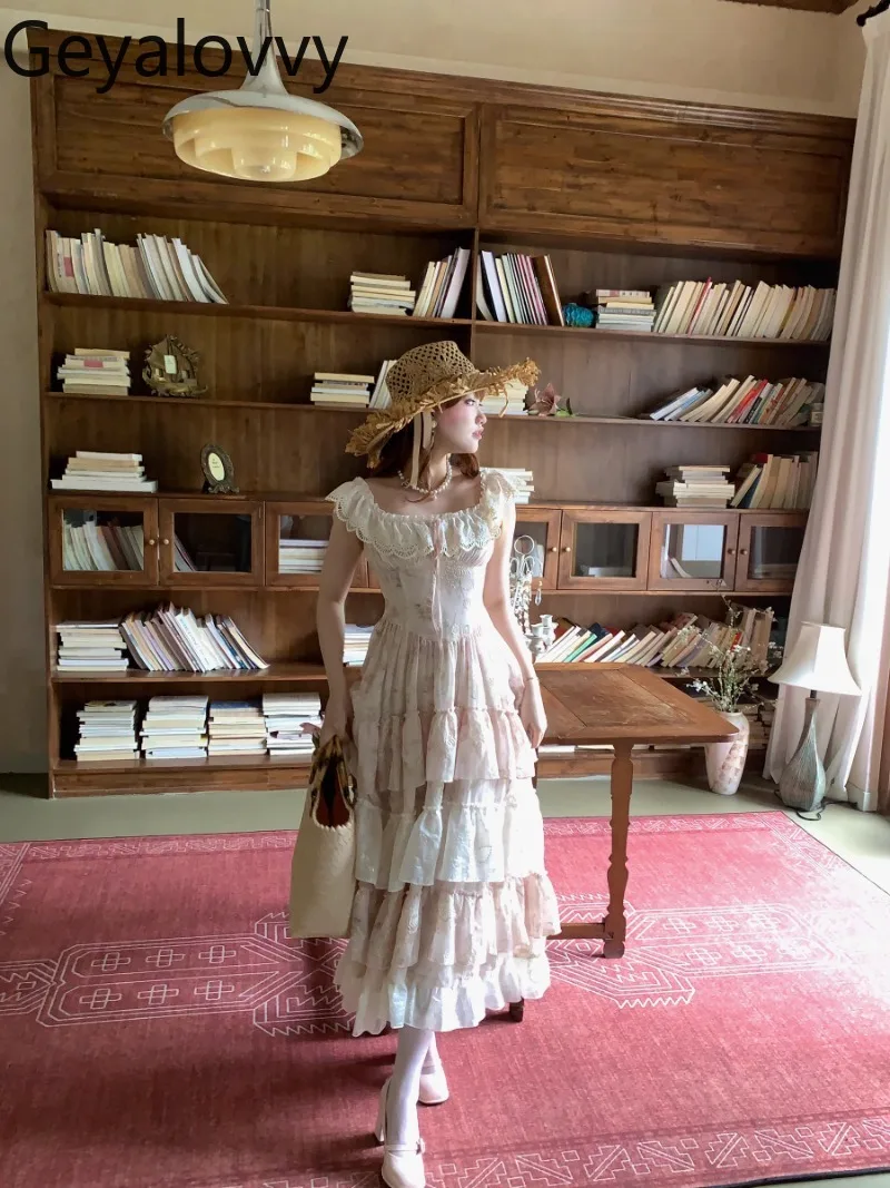 Original Gentle Floral Square Neck High Waist Long Dress Summer New Sweet Cute Girls Vacation Seaside Travel Slim Dresses 
Original Gentle Floral Square Neck High Waist Long Dress Summer New Sweet Cute Girls Vacation Seaside Travel Slim Dresses