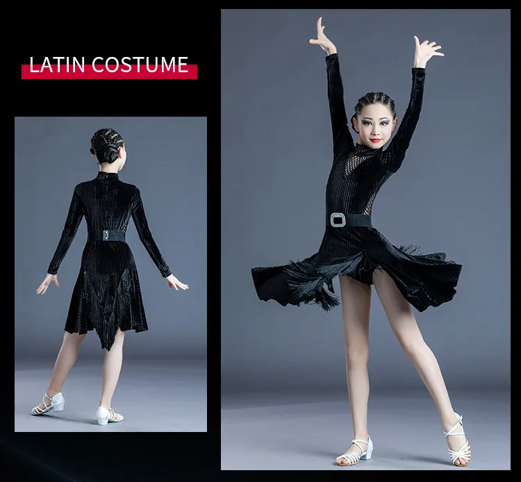 Fall Winter Fringed Latin Dance Competition Uniform Leopard Sleeve Training Skirt Cha Cha Purple Premium Ballroom Stage Outfit
Fall Winter Fringed Latin Dance Competition Uniform Leopard Sleeve Training Skirt Cha Cha Purple Premium Ballroom Stage Outfit