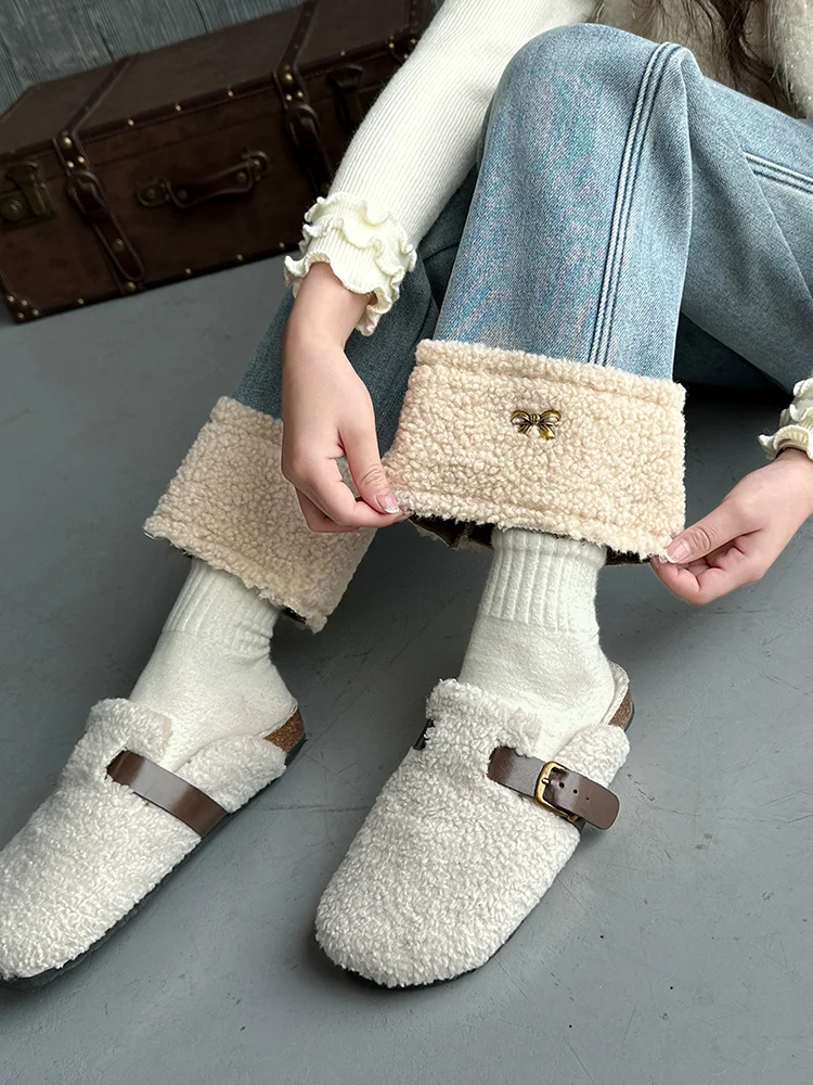 Women's Fce Lined Thiened Lamb Fur Patchwork Denim Pants Long Trousers Autumn Winter New Sle 2024 for Junior High Scho...
Women's Fce Lined Thiened Lamb Fur Patchwork Denim Pants Long Trousers Autumn Winter New Sle 2024 for Junior High Scho...