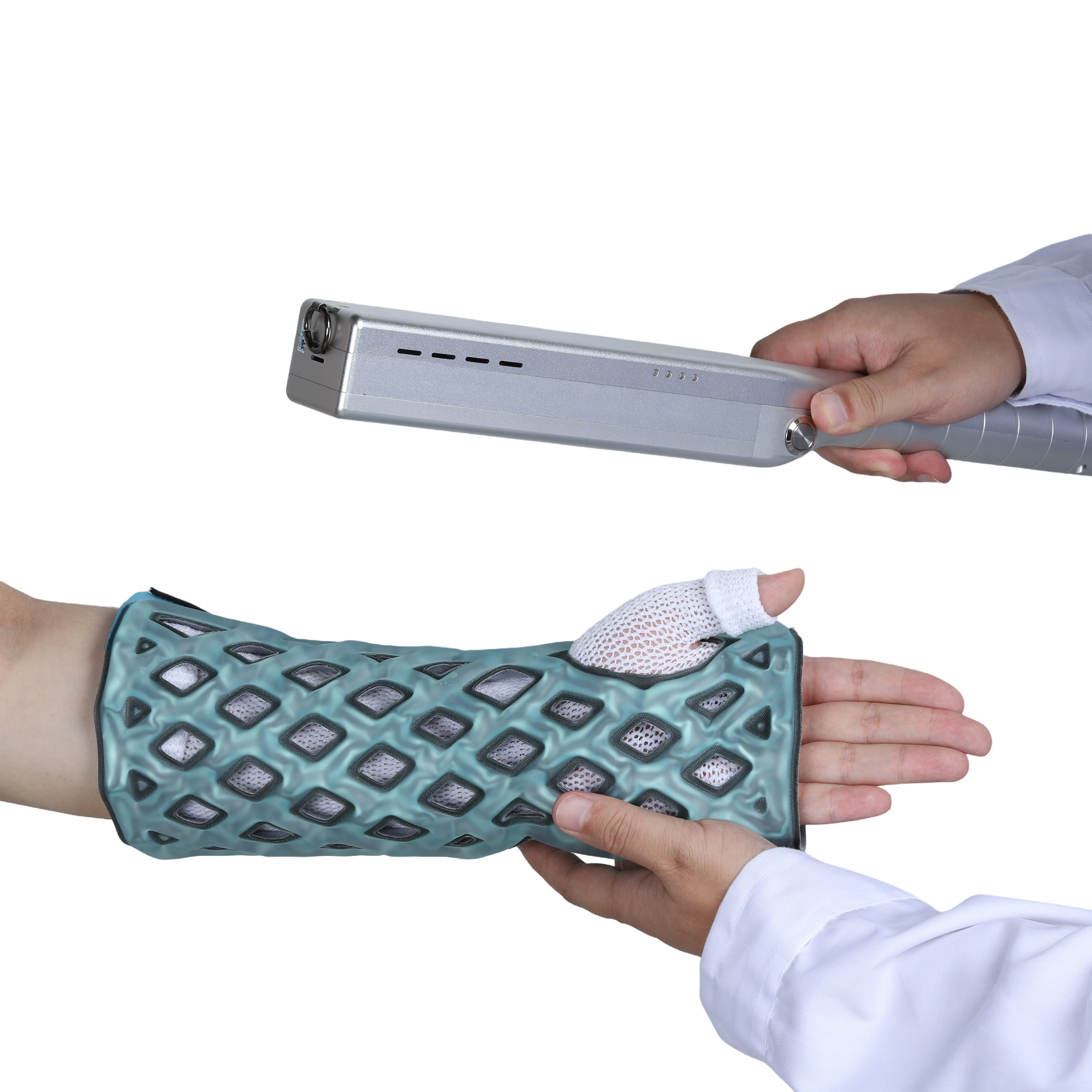 Light Curing Orthotics Support Fixation for Patient Light Cured Nylon Plastic Wrist Immobilizer Brace
Light Curing Orthotics Support Fixation for Patient Light Cured Nylon Plastic Wrist Immobilizer Brace
