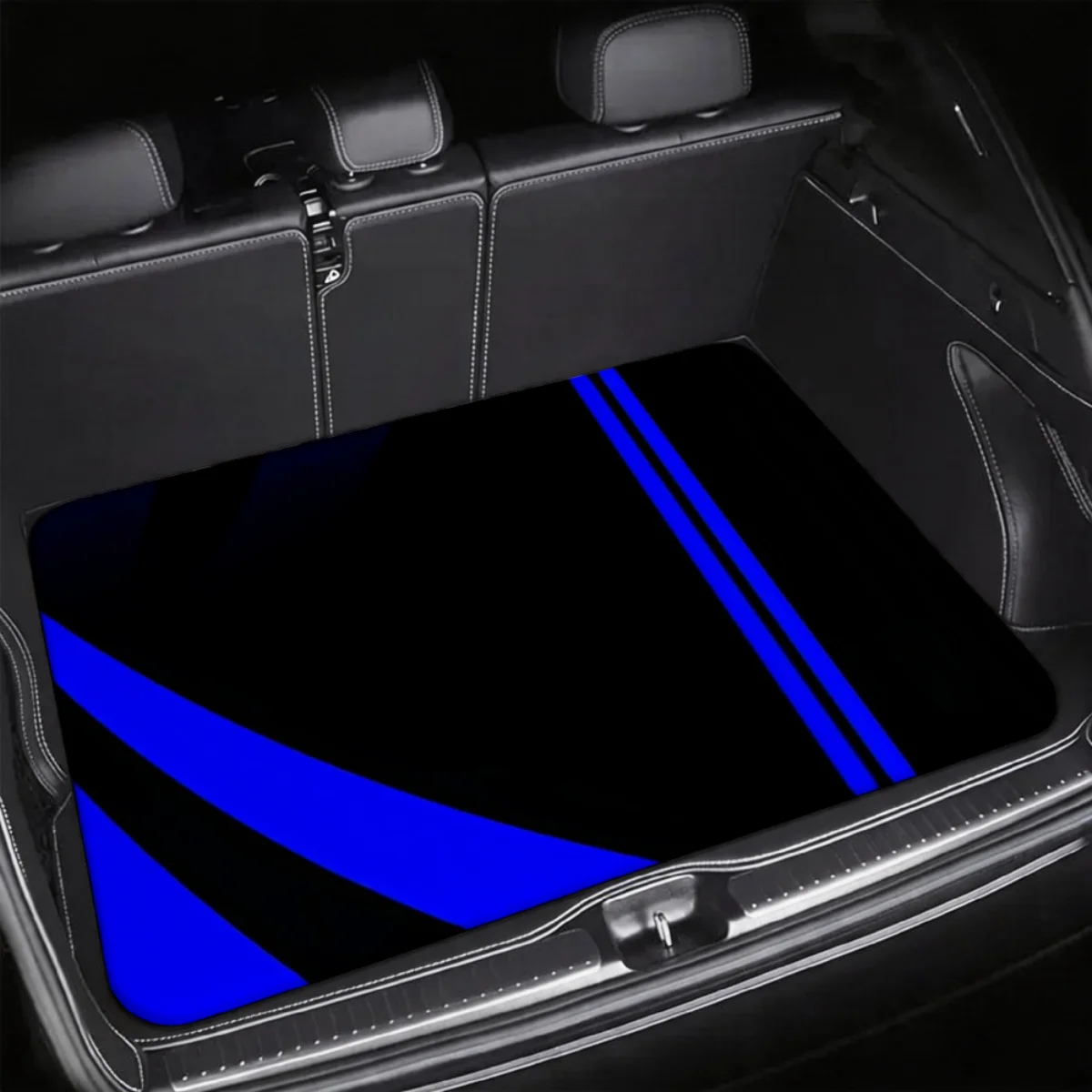 Blue Double Stripe Printed Universal Car Trunk Mat Waterproof Cargo Boot Liner Fit Sedan CUV SUV Rear Cargo Protective Carpet
Blue Double Stripe Printed Universal Car Trunk Mat Waterproof Cargo Boot Liner Fit Sedan CUV SUV Rear Cargo Protective Carpet