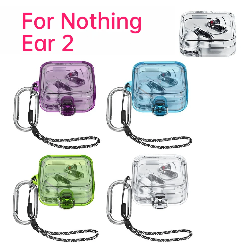 Transparent Clear PC Case With Lock Buckle Lanyard Carabiner For Nothing Ear 2 Wireless Bluetooth Earbuds Anti-Lost Cover
Transparent Clear PC Case With Lock Buckle Lanyard Carabiner For Nothing Ear 2 Wireless Bluetooth Earbuds Anti-Lost Cover