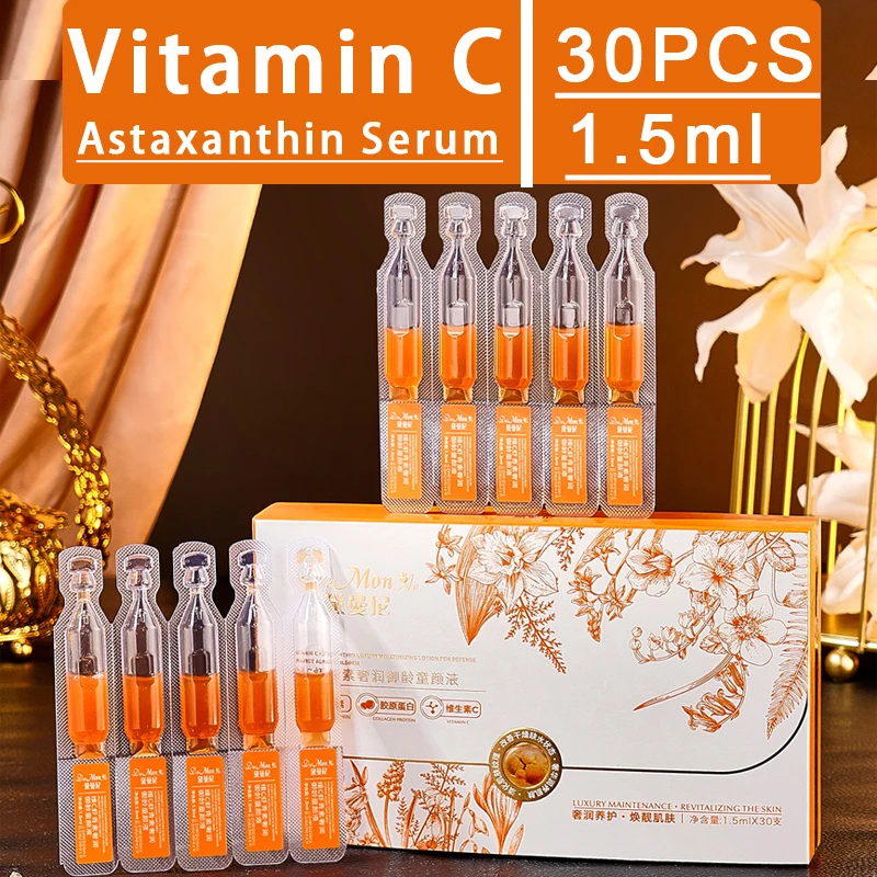 30 шт./кор. Astaxanthin антиedad набор сыворотки для лица с витамином С, гиалуроновая кислота, увлажняющее омоложение кожи, сужение пор, уход за кожей
30 шт./кор. Astaxanthin антиedad набор сыворотки для лица с витамином С, гиалуроновая кислота, увлажняющее омоложение кожи, сужение пор, уход за кожей