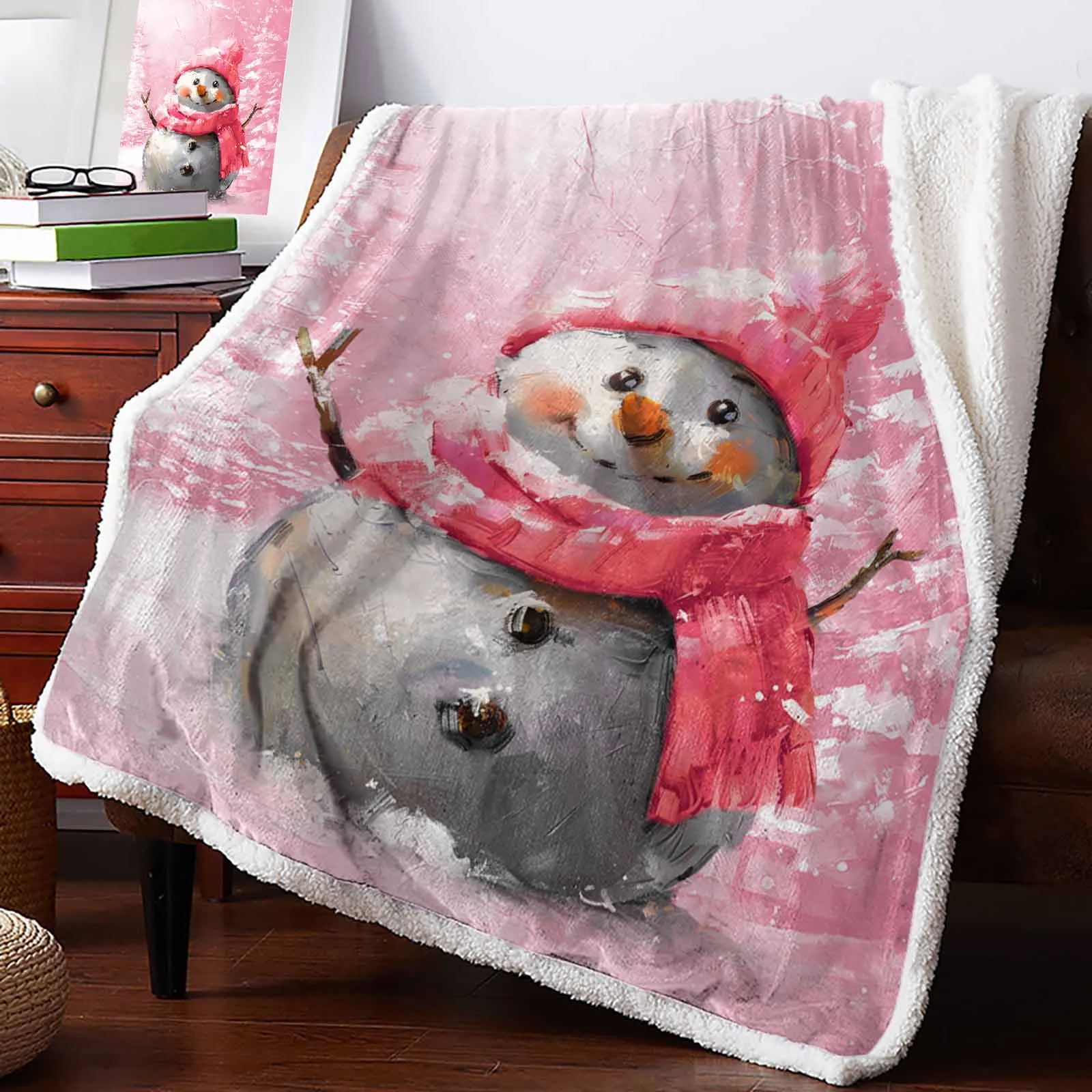 Christmas Snowman Vintage Oil Painting Cashmere Blanket Warm Winter Soft Throw Blankets For Beds Sofa Wool Blanket Bedspread
Christmas Snowman Vintage Oil Painting Cashmere Blanket Warm Winter Soft Throw Blankets For Beds Sofa Wool Blanket Bedspread