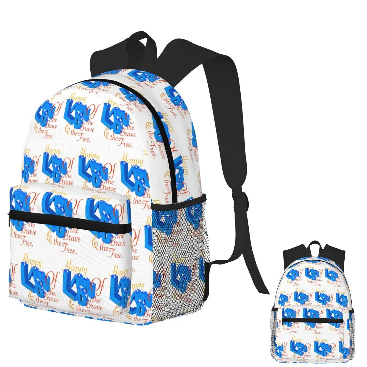 Happy Land Of The Brave And The Free 4th Of July Tribute Typography Student Backpack School Bag Daypack Bookbag Shoulder Bags
Happy Land Of The Brave And The Free 4th Of July Tribute Typography Student Backpack School Bag Daypack Bookbag Shoulder Bags