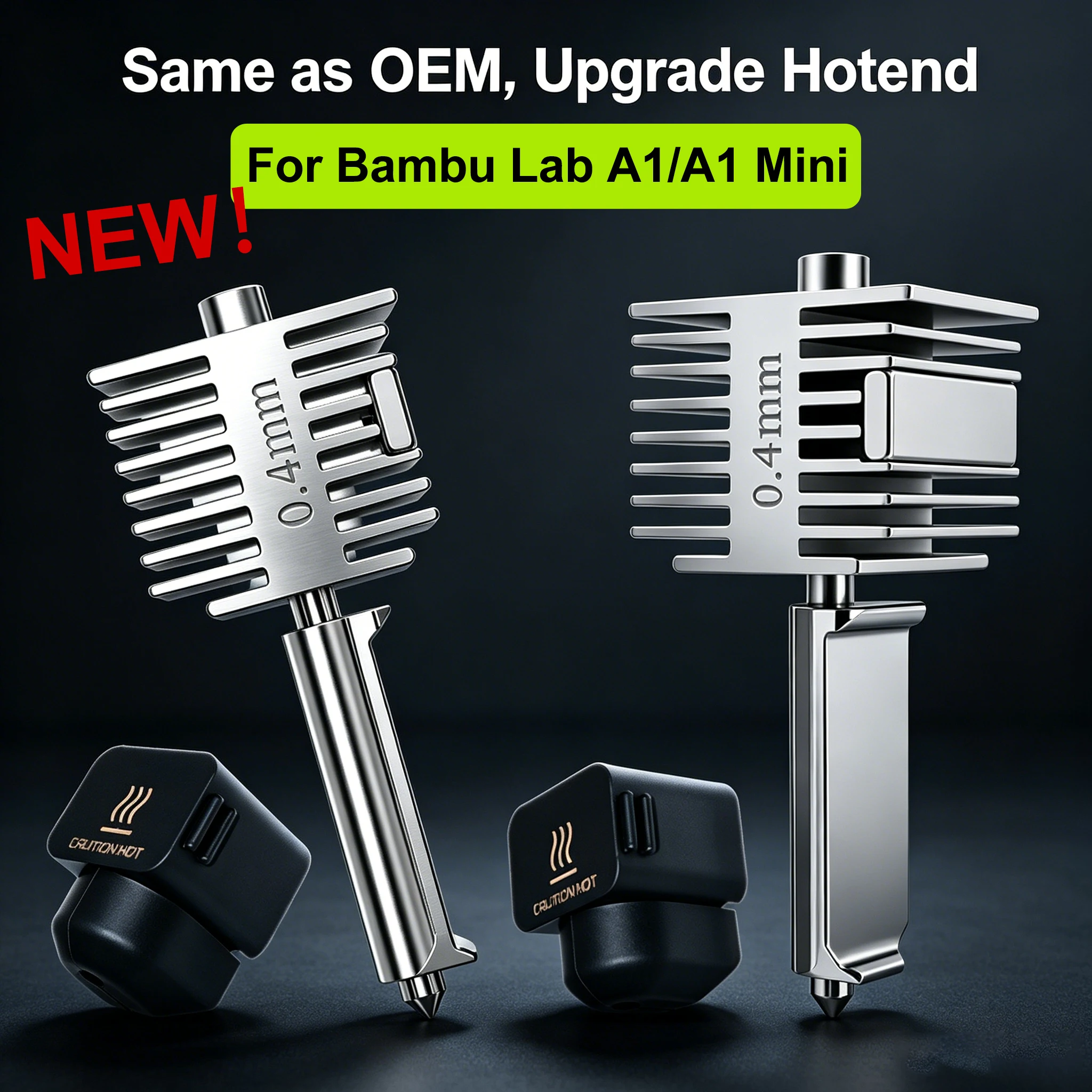 Hotend Kit For Bamboo A1 A1 Mini All-in-one Stainless Steel Nozzle Hotend 0.2/0.4/0.6/0.8mm For Bambu lab A1 3D Printer Parts
Hotend Kit For Bamboo A1 A1 Mini All-in-one Stainless Steel Nozzle Hotend 0.2/0.4/0.6/0.8mm For Bambu lab A1 3D Printer Parts
