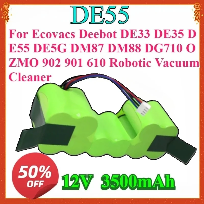 Для Ecovacs Deebot DE33 DE35 DE55 DE5G DM87 DM88 DG710 OZMO 902 901 610 роботизированный пылесос новый Ni-MH аккумулятор 12 В 3500 мАч
Для Ecovacs Deebot DE33 DE35 DE55 DE5G DM87 DM88 DG710 OZMO 902 901 610 роботизированный пылесос новый Ni-MH аккумулятор 12 В 3500 мАч