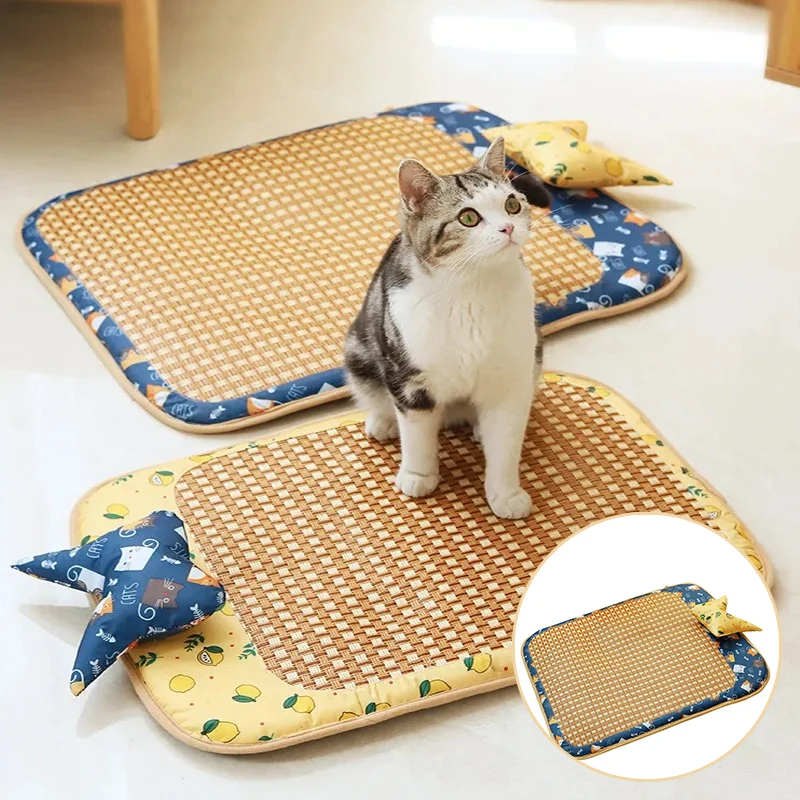 1PC Summer Dog Ice Bed Cool Removable Washable Pet Cooling Rattan Mat Sleeping Breathable Cats Pad Waterproof Wear Resistance
1PC Summer Dog Ice Bed Cool Removable Washable Pet Cooling Rattan Mat Sleeping Breathable Cats Pad Waterproof Wear Resistance