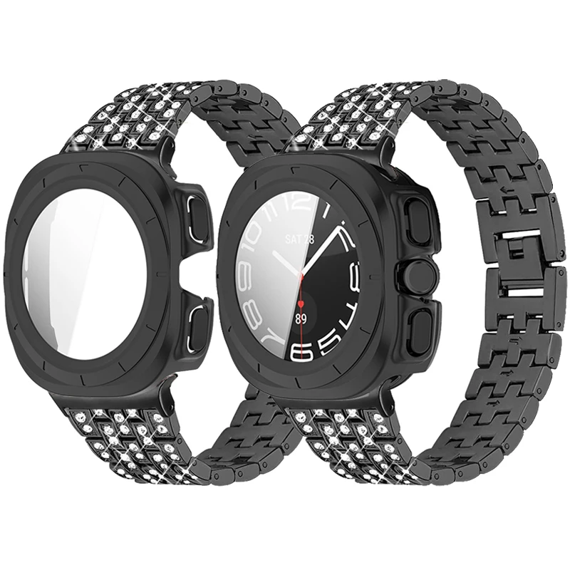 Алмазный ремешок для часов Samsung Galaxy Watch 7 Ultra 47 мм, защитный чехол для galaxy watch 7 ultra 47 мм, из поликарбоната и закаленного стекла
Алмазный ремешок для часов Samsung Galaxy Watch 7 Ultra 47 мм, защитный чехол для galaxy watch 7 ultra 47 мм, из поликарбоната и закаленного стекла