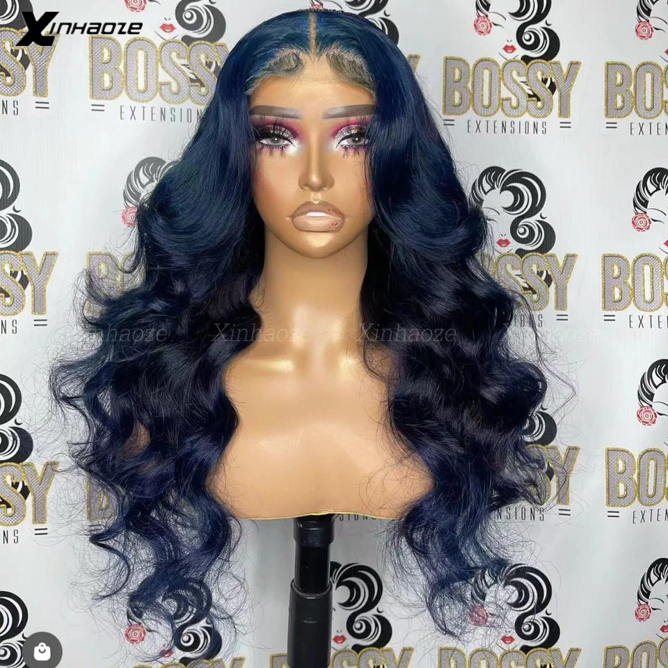Dark Blue 4x4 Closure Wig Brazilian Virgin Body Wave Transparent 13x6 Lace Front Wig 180Density Human Hair Wigs Pre Plucked Remy
Dark Blue 4x4 Closure Wig Brazilian Virgin Body Wave Transparent 13x6 Lace Front Wig 180Density Human Hair Wigs Pre Plucked Remy