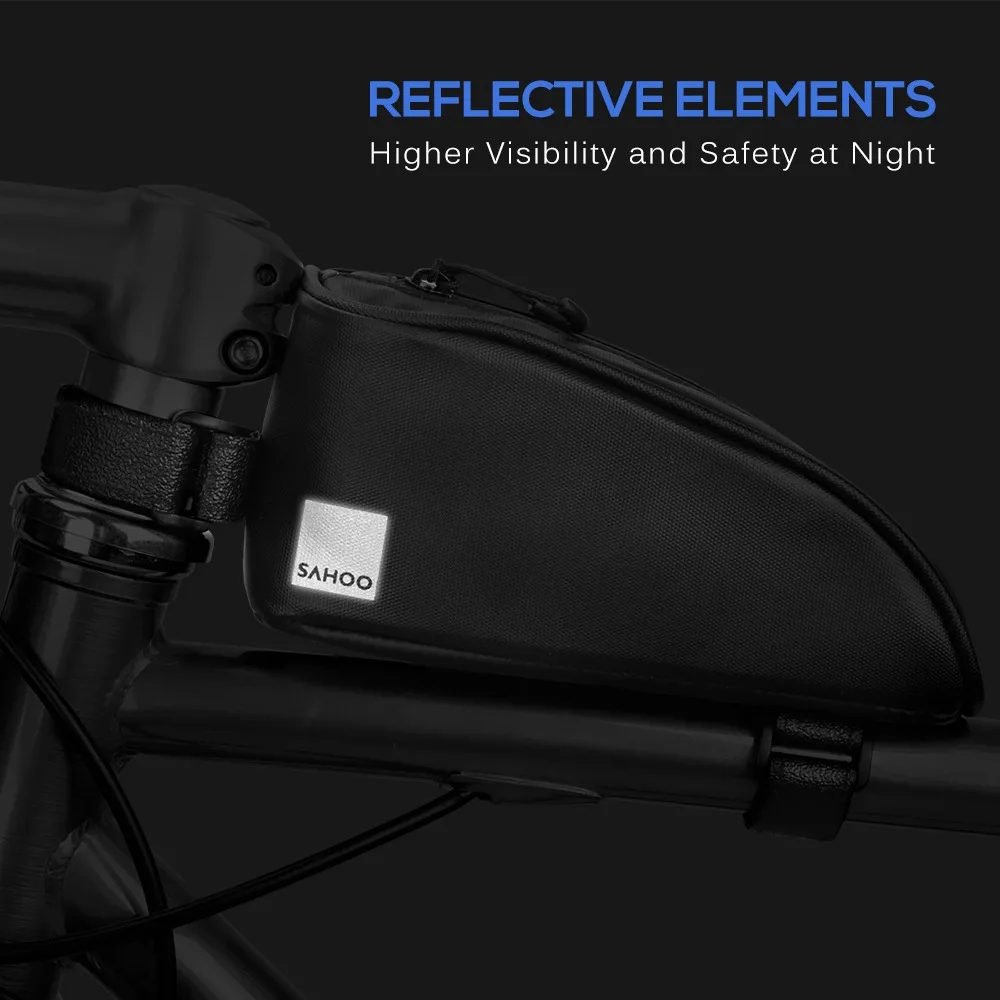 600D Polyester Bike Top Tube Bag Triangle Waterproof Bike Frame Bag Reflective 0.3L 0.6L Cycle Top Tube Bag Tool Storage
600D Polyester Bike Top Tube Bag Triangle Waterproof Bike Frame Bag Reflective 0.3L 0.6L Cycle Top Tube Bag Tool Storage