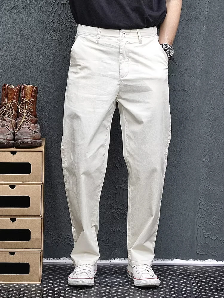 Летние тонкие мужские брюки в американском ретро-стиле, прямые, свободные, повседневные, молодежные, весенне-осенние, из полиэстера
Летние тонкие мужские брюки в американском ретро-стиле, прямые, свободные, повседневные, молодежные, весенне-осенние, из полиэстера