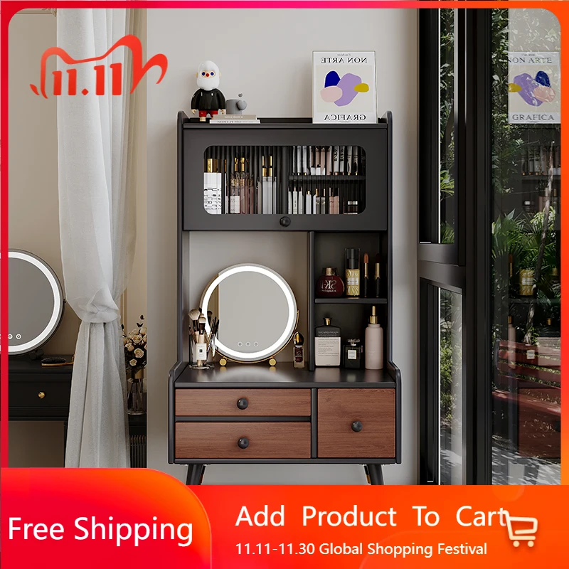Cosmetics Black Dressing Table Makeup Storage Drawers Jewelry Tool Dressing Table Chest Cabinet Vestidores Trendy Furniture
Cosmetics Black Dressing Table Makeup Storage Drawers Jewelry Tool Dressing Table Chest Cabinet Vestidores Trendy Furniture