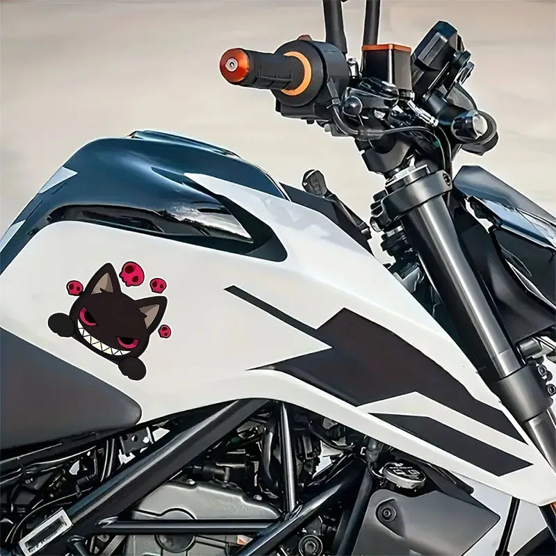 1 шт., автомобильная наклейка с рисунком черного кота (дизайн черепа, 14x12,5 см) - крутая темная милая виниловая наклейка для декора автомобиля
1 шт., автомобильная наклейка с рисунком черного кота (дизайн черепа, 14x12,5 см) - крутая темная милая виниловая наклейка для декора автомобиля