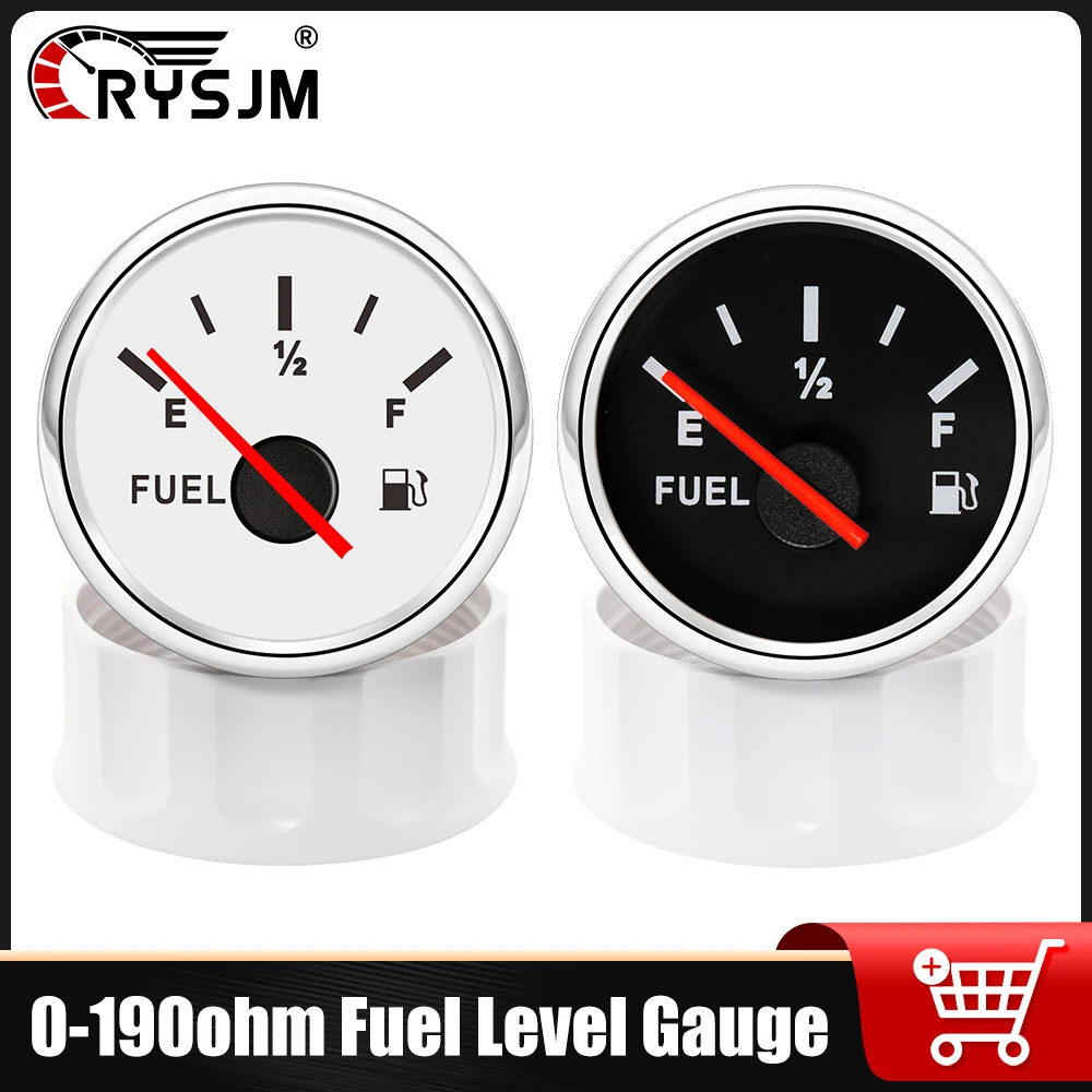 RYSJM 12V24V 0-190ohm Fuel Level Gauge Fuel Tank Pointer Fuel Indicator With Red Backlight Automotive Meter For Boat Car Marine
RYSJM 12V24V 0-190ohm Fuel Level Gauge Fuel Tank Pointer Fuel Indicator With Red Backlight Automotive Meter For Boat Car Marine
