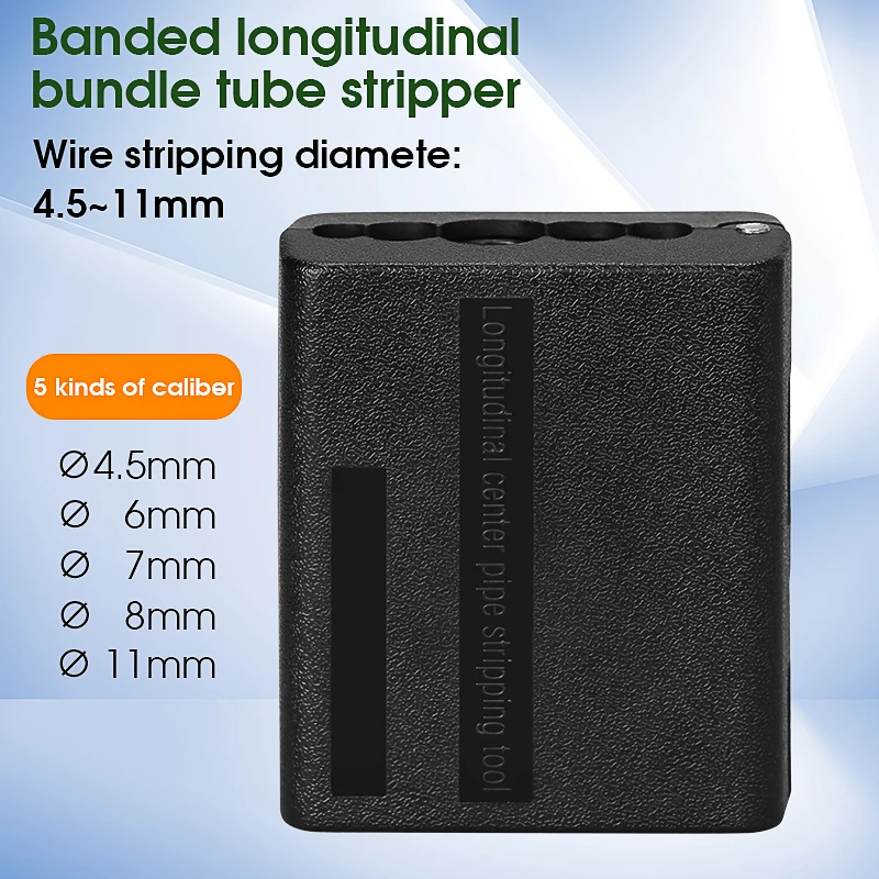 Longitudinal Beam Tube Stripper 4.5/6/7/8/11mm Fiber Optical Cable Jacket Sheath Slitter Fiber Optical Loose Tube FTTH Tool
Longitudinal Beam Tube Stripper 4.5/6/7/8/11mm Fiber Optical Cable Jacket Sheath Slitter Fiber Optical Loose Tube FTTH Tool