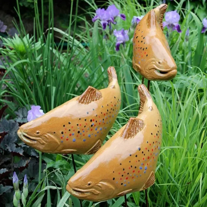 New 1pc Ceramic Garden Koi Resin Crafts Lawn Decorative Ornaments Colorful Fish Resin Crafts Decorative Courtyard Art Decoration
New 1pc Ceramic Garden Koi Resin Crafts Lawn Decorative Ornaments Colorful Fish Resin Crafts Decorative Courtyard Art Decoration