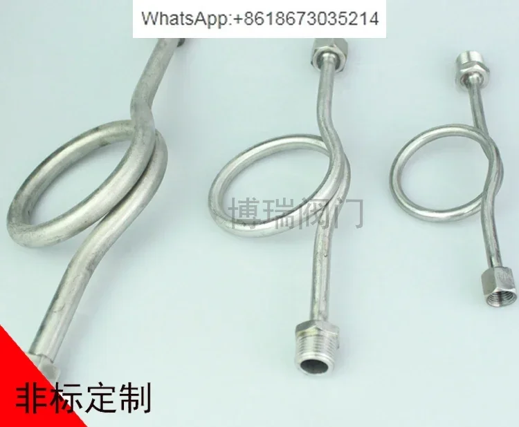 Pressure gauge Stainless steel Buffer gauge Bending tube 304 316 Stainless steel material, accessories
Pressure gauge Stainless steel Buffer gauge Bending tube 304 316 Stainless steel material, accessories
