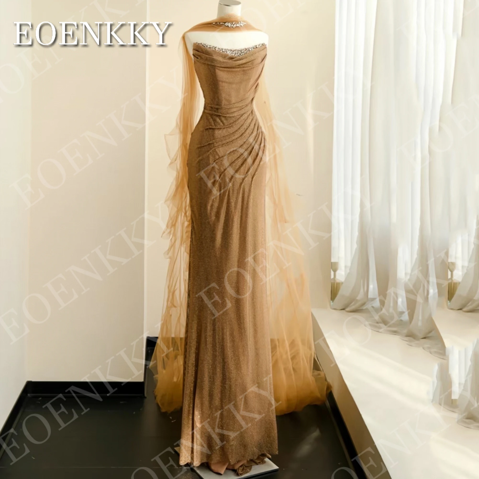 EOENKKY Sparkly Mermaid Evening Dress Sleeveless Luxury Crystal Strapless Glitter Formal Party Dresses Customized فستان سهرة
EOENKKY Sparkly Mermaid Evening Dress Sleeveless Luxury Crystal Strapless Glitter Formal Party Dresses Customized فستان سهرة
