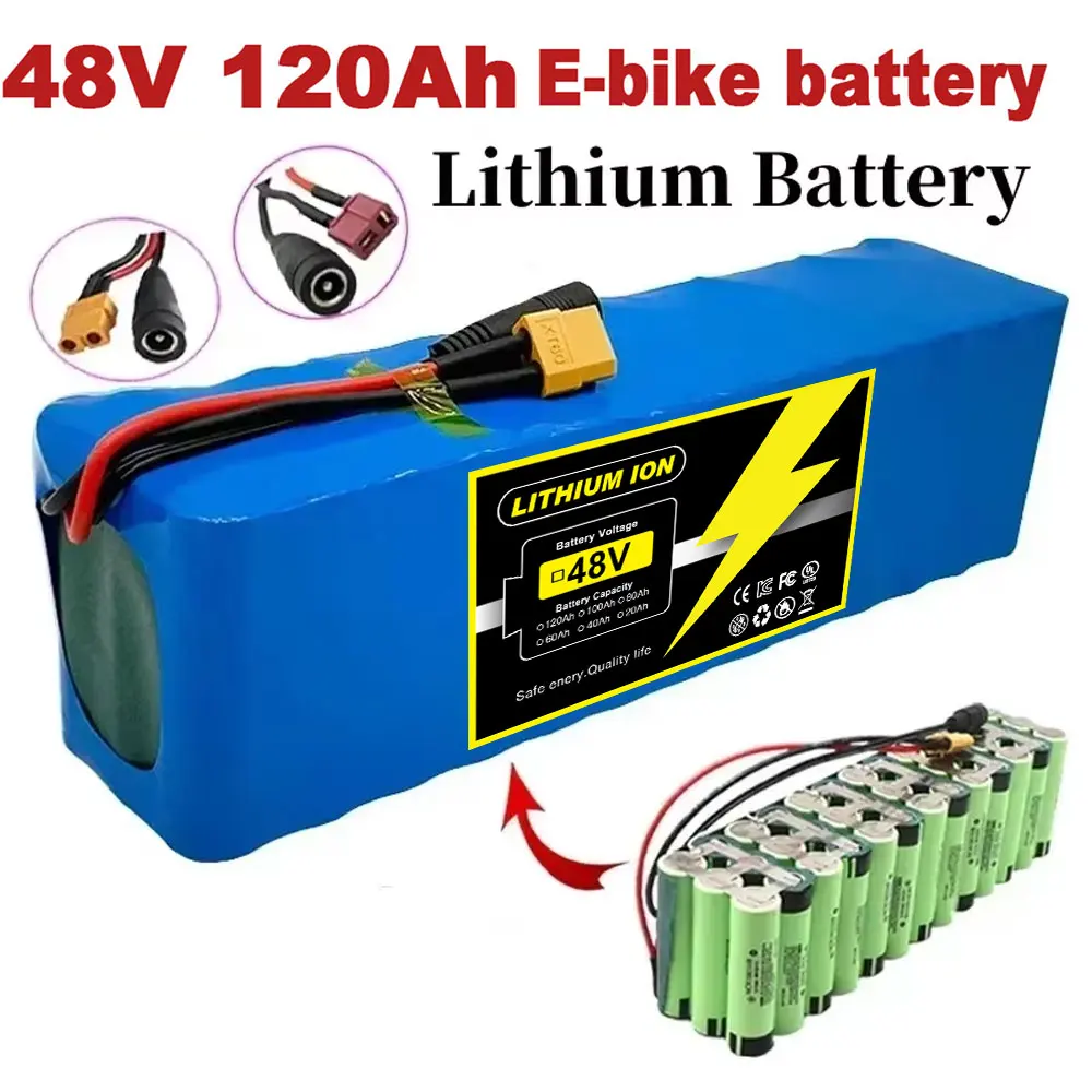 2026 New 48V 120Ah 2000W 13S3P DC/T Lithium Ion Battery Pack Suitable for 48V motors with BMS+54.6V Charger
2026 New 48V 120Ah 2000W 13S3P DC/T Lithium Ion Battery Pack Suitable for 48V motors with BMS+54.6V Charger